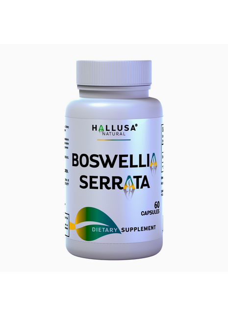 Boswellia Serrata Extract 600 mg - Supplement for Inflammation - Joint Support Supplement - Ayurvedic SupplementS - 60 capsules 30 serving HALLUSA NATURAL