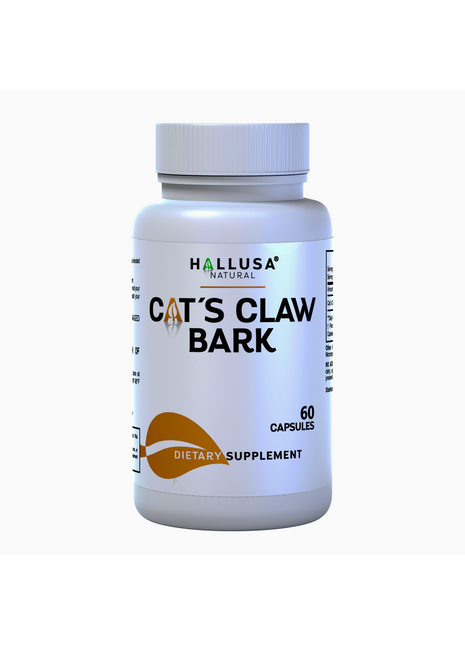 Hallusa Natural Cat's Claw Herbal Supplement 700 mg, Mobility, Flexibility & Joint Support - Immune System, Digestive Health & Antioxidant Support - Uncaria Tomentosa - 60 Capsules