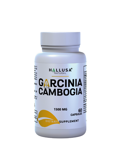 Hallusa Natural - Garcinia Cambogia capsules 1500mg Max Strength | 60% HCA Extract for Appetite Control & Weight Management | Metabolism Support with Chromium Picolinate | 60 Capsules