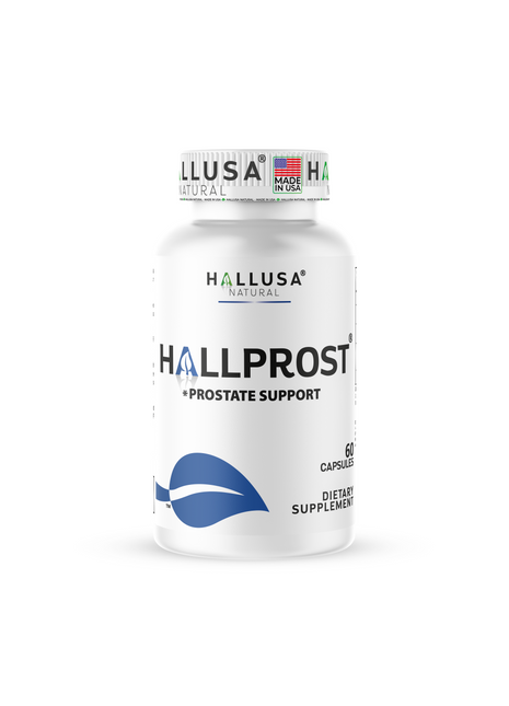 Hallusa Natural HALLPROST - Prostate Supplement for Men - Blend Saw Palmetto 700mg* - Prostate Pills - Frequent Urination - Urinary Tract Function - 60 Capsules
