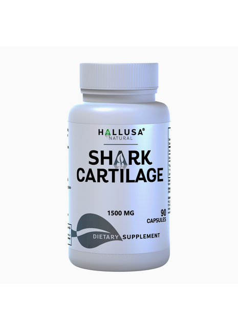 Hallusa Natural - Shark Cartilage capsules 1500mg Max Strength | Premium Support for Joint Health, Mobility & Cartilage Renewal | Inflammation Relief Supplement | 90 Capsules
