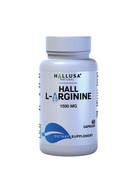 Hall L- Arginine 1500 mg - Pre Workout - Amino Acids Supplement - Nitric Oxide - Amino Energy - Energy Supplements - Muscle Recovery - 60