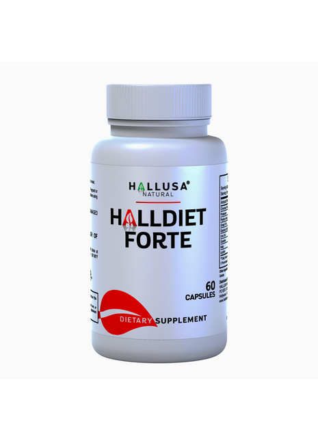 HallDiet Forte - Weight Loss - Fat Burner - Carb Blocker - Chromium Picolinate - Psyllium Husk - Garcinia Cambogia - Non-GMO & Gluten Free - 60 cap