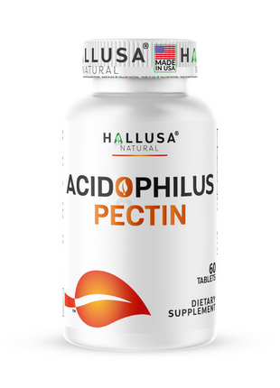 Hallusa Natural - Acidophilus Capsules - Lactobacillus Acidophilus - Probiotics for Men - Probiotics for Women - Vegan, Non-GMO - 60 Tablets