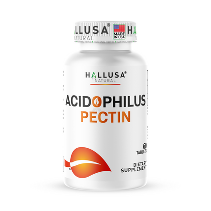Hallusa Natural - Acidophilus Capsules - Lactobacillus Acidophilus - Probiotics for Men - Probiotics for Women - Vegan, Non-GMO - 60 Tablets