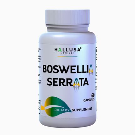 Boswellia Serrata Extract 600 mg - Supplement for Inflammation - Joint Support Supplement - Ayurvedic SupplementS - 60 capsules 30 serving HALLUSA NATURAL