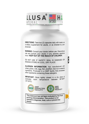 Boswellia Serrata Extract 600 mg - Supplement for Inflammation - Joint Support Supplement - Ayurvedic SupplementS - 60 capsules 30 serving HALLUSA NATURAL