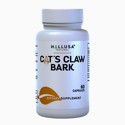 Hallusa Natural Cat's Claw Herbal Supplement 700 mg, Mobility, Flexibility & Joint Support - Immune System, Digestive Health & Antioxidant Support - Uncaria Tomentosa - 60 Capsules