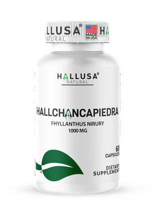 Hallusa Natural - Hall ChancaPiedra Stone Breaker 1000 mg - Kidney Cleanse & Gallbladder Supplement, Urinary Tract Health - 60 Capsules