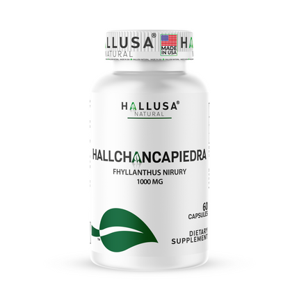 Hallusa Natural - Hall ChancaPiedra Stone Breaker 1000 mg - Kidney Cleanse & Gallbladder Supplement, Urinary Tract Health - 60 Capsules