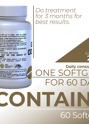 Hallusa Natural - Garlic Odorless capsules 500mg | Max Strength Allium Sativum Softgels for Cholesterol & Cardiovascular Health | Immune Support | 60 Count