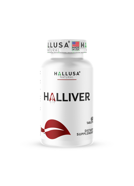 Halliver - Dose for your Liver - Liver Detox - Liver Supplement - Silymarin Milk Thistle - Liver Cleanse - 60 Capsules - Hallusa Natural