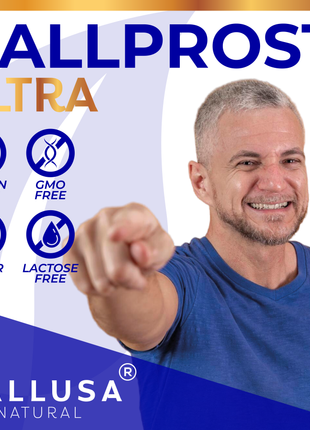 Hallprost Ultra & Hallvigor 120 Cap - Dietary Supplement For Men - Pygeum, Pumpkin Seeds, Vitamin Prostate Formula - Energy Supplements - HALLUSA NATURAL