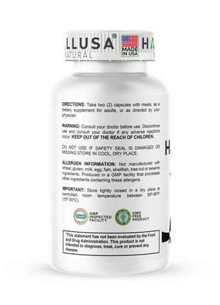 HallShilajit + Extract Fulvic Acid - Supplement 60 Capsules 30 servings /1,000 mg Shilajit per servings - Extract pure Himalayan Organic- Gluten Free- Non-GMO  HALLUSA NATURAL