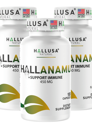 Anamu Root  450 mg - Anamu Capsules Organic - Supplement Anamu Root Herb - Immune System & Energy - Petiveria Allicea - 100 Capsules Hallusa Natural