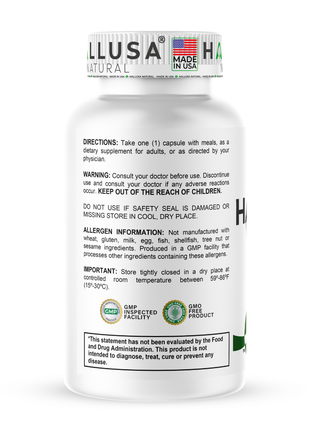 Anamu Root  450 mg - Anamu Capsules Organic - Supplement Anamu Root Herb - Immune System & Energy - Petiveria Allicea - 100 Capsules Hallusa Natural
