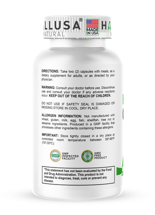 Hallusa Natural - HallColon Cleanser - Gut Cleanse - Detox - Super Colon Cleanse - Digestive Enzymes - 90 Capsules