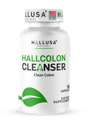 Hallusa Natural - HallColon Cleanser - Gut Cleanse - Detox - Super Colon Cleanse - Digestive Enzymes - 90 Capsules