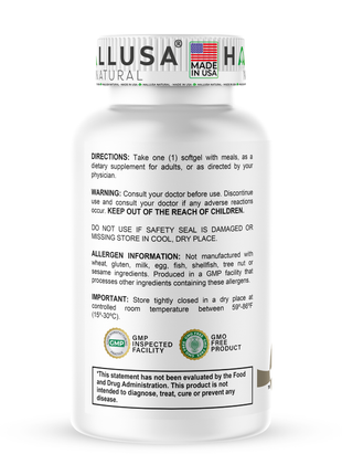 Hallusa Natural - Garlic Odorless capsules 500mg | Max Strength Allium Sativum Softgels for Cholesterol & Cardiovascular Health | Immune Support | 60 Count