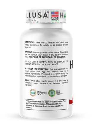 Hallusa Natural | Hallosmine Diosmin 300mg | Circulation & Vein Support Supplement | Leg Circulation, Varicose Veins, Blood Flow, Lymphatic Drainage Support | Blood Circulation Supplement | 60 Capsules