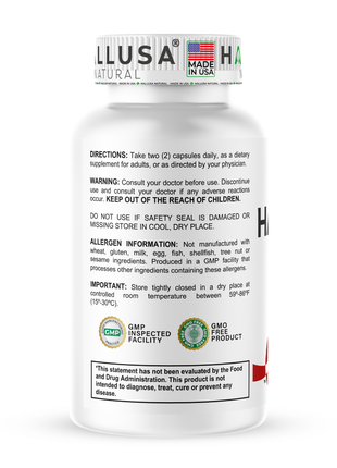 Hallusa Natural - Hallosmine Ultra Diosmin 500mg & Hesperidin 150mg – Heavy Legs, Swelling, Veins & Circulation Support , 60 Capsules