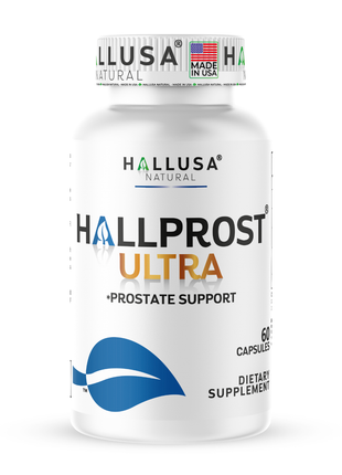 Hallusa Natural HALLPROST Ultra | Prostate Health Supplement for Men | Prostatitis - Inflamed prostate | Frequent Urination | Urinary Tract Function | Saw Palmetto, Lycopene & Pygeum Blend + Zinc, Vitamin E & Magnesium | 60 Capsules