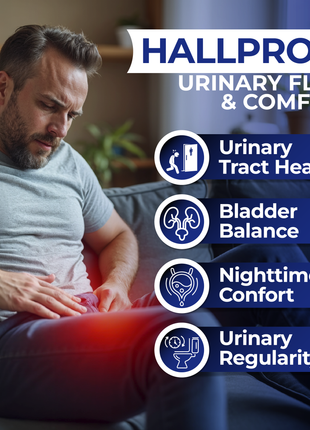 Hallusa Natural Hallprost | Blend Saw Palmetto for Men 700mg* | Prostate Supplement for Men | Pygeum africanum & Pumpkin Seed | Urinary Tract Function | Balance DHT Levels & Bladder Support | 60 capsules