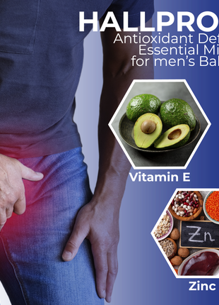 Hallusa Natural Hallprost | Blend Saw Palmetto for Men 700mg* | Prostate Supplement for Men | Pygeum africanum & Pumpkin Seed | Urinary Tract Function | Balance DHT Levels & Bladder Support | 60 capsules