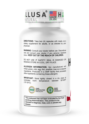 Halluflex - Glucosamine Chondroitin, MSM, Collagen Hydrolyzed - Joint Support Supplement - Women & Men 60 Capsules - Hallusa Natural