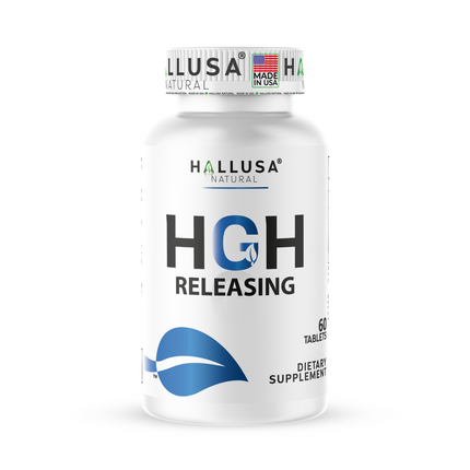 Hallusa Natural Hall HGH Complex - Amino Acid Complex - Muscle & Workout Support - Energy & Recovery Formula - L-Arginine, L-Ornithine, L-Glutamine - 60 Tablets - 30 Day Supply