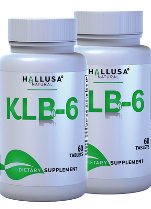 KLB6 - Apple Cider Vinegar - 60 Tablets - Natural Supplement - Support Supplement - Friendly Vegan - Gluten Free - Sugar Free - Non-GMO - HALLUSA NATURAL