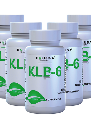 KLB6 - Apple Cider Vinegar - 60 Tablets - Natural Supplement - Support Supplement - Friendly Vegan - Gluten Free - Sugar Free - Non-GMO - HALLUSA NATURAL