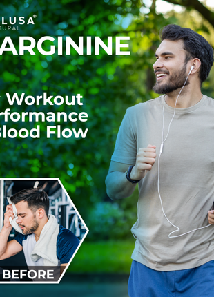 Hall L- Arginine 1500 mg - Pre Workout - Amino Acids Supplement - Nitric Oxide - Amino Energy - Energy Supplements - Muscle Recovery - 60