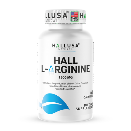 Hall L- Arginine 1500 mg - Pre Workout - Amino Acids Supplement - Nitric Oxide - Amino Energy - Energy Supplements - Muscle Recovery - 60