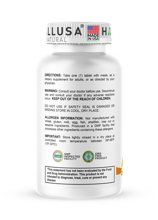 Selenium - Selenium 10 mcg - Antioxidants Supplement - Immune Support - Mineral Supplements - Cognitive Supplement - 60 Tab - Hallusa Natural