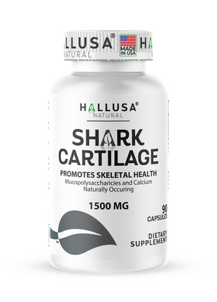 Hallusa Natural - Shark Cartilage capsules 1500mg Max Strength | Premium Support for Joint Health, Mobility & Cartilage Renewal | Inflammation Relief Supplement | 90 Capsules