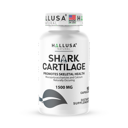 Hallusa Natural - Shark Cartilage capsules 1500mg Max Strength | Premium Support for Joint Health, Mobility & Cartilage Renewal | Inflammation Relief Supplement | 90 Capsules