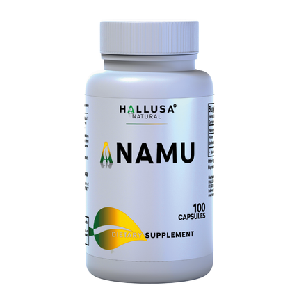 Anamu Root  450 mg - Anamu Capsules Organic - Supplement Anamu Root Herb - Immune System & Energy - Petiveria Allicea - 100 Capsules Hallusa Natural