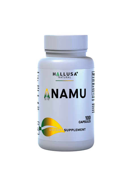 Anamu Root  450 mg - Anamu Capsules Organic - Supplement Anamu Root Herb - Immune System & Energy - Petiveria Allicea - 100 Capsules Hallusa Natural
