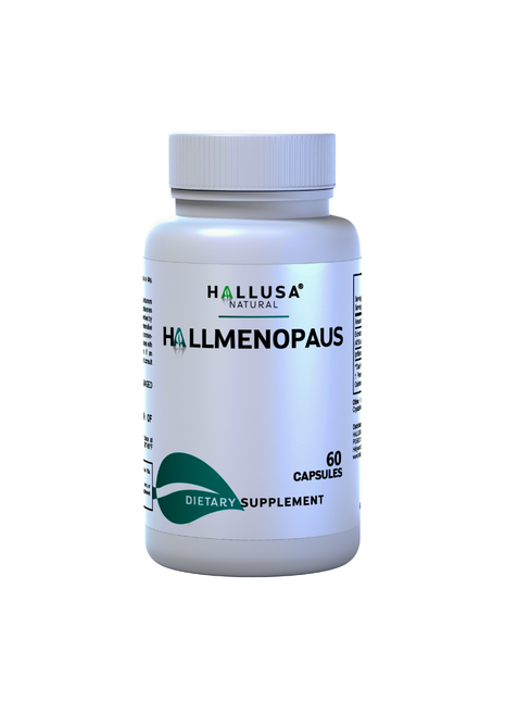 HallMenopaus - Menopause Supplements for Women - Hot Flashes, Night Sweats - Hormone Balance for Women - 60 Capsules - Hallusa Natural