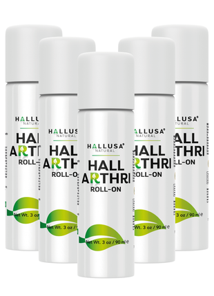 Hallusa Naturals - Hall Arthri Roll - On - Peppermint Oil Essential Roll - On - Aches and Pains - 100% Pure Peppermint Oil - Essential Oil - 90 ml