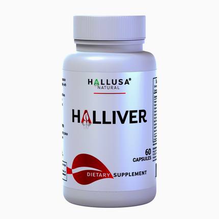 Halliver - Dose for your Liver - Liver Detox - Liver Supplement - Silymarin Milk Thistle - Liver Cleanse - 60 Capsules - Hallusa Natural