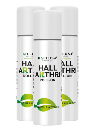 Hallusa Naturals - Hall Arthri Roll - On - Peppermint Oil Essential Roll - On - Aches and Pains - 100% Pure Peppermint Oil - Essential Oil - 90 ml