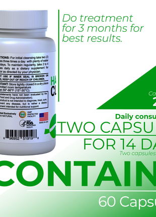 Hallusa Natural - HallColon Cleanser - Gut Cleanse - Detox - Super Colon Cleanse - Digestive Enzymes - 90 Capsules