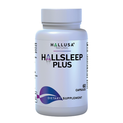 HallSleep Plus - Magnesium Citrate with Ashwagandha Supplements to Support Relaxium Sleep & Focus Supplement - Hallusa Natural - 60 Capsules