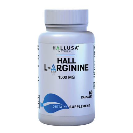 Hall L- Arginine 1500 mg - Pre Workout - Amino Acids Supplement - Nitric Oxide - Amino Energy - Energy Supplements - Muscle Recovery - 60