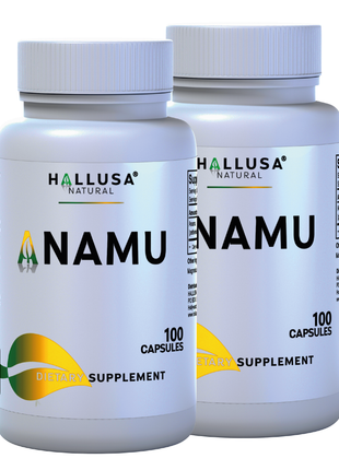 Anamu Root  450 mg - Anamu Capsules Organic - Supplement Anamu Root Herb - Immune System & Energy - Petiveria Allicea - 100 Capsules Hallusa Natural