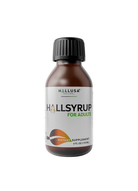 Hallusa Natural - HallSyrup 4 Oz - Turmeric Extract with 95% Curcuminoids - Ginger Extract, Raw Honey & Aloe Vera - Cold and Flu