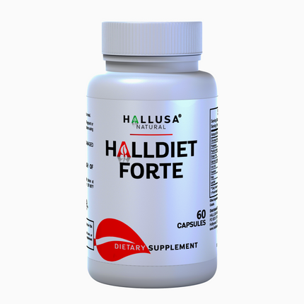 HallDiet Forte - Weight Loss - Fat Burner - Carb Blocker - Chromium Picolinate - Psyllium Husk - Garcinia Cambogia - Non-GMO & Gluten Free - 60 cap