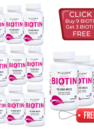 OFFER 7: BIOTIN BUY 9 GET FREE 3 BIOTIN